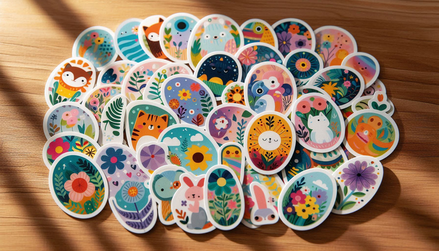 Oval Cut Stickers