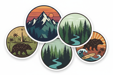 Load image into Gallery viewer, Circle Cut Stickers