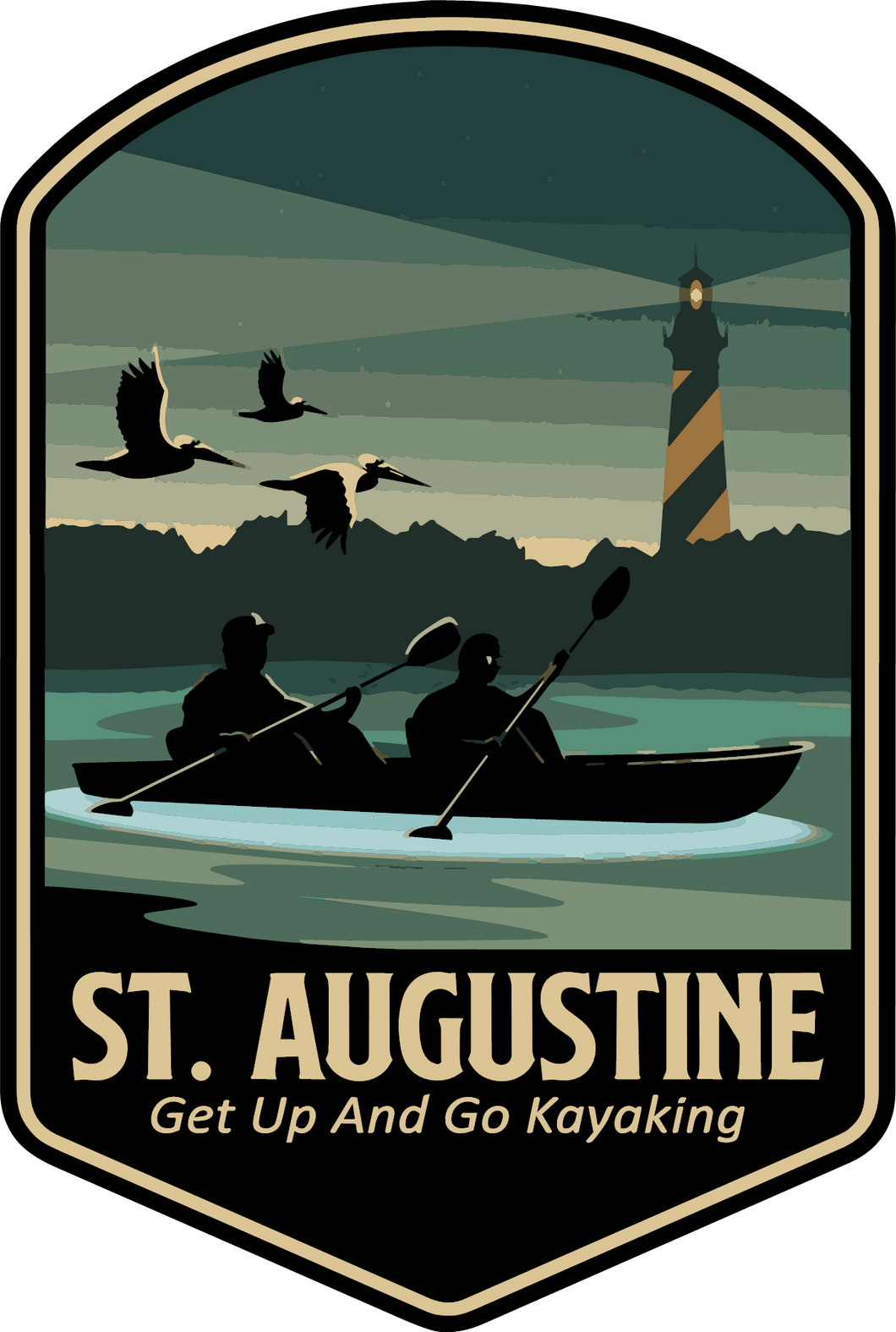 Get Up and Go Kayaking St. Augustine Night Time